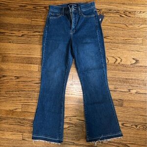 NWT Veronica Beard Carson Ankle Flare Classic Blue Women's Jeans- Size 28